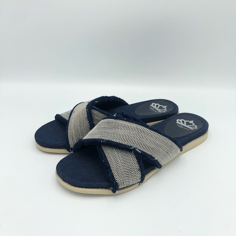 Fergalicious By Fergie Zena Slide Sandals Denim